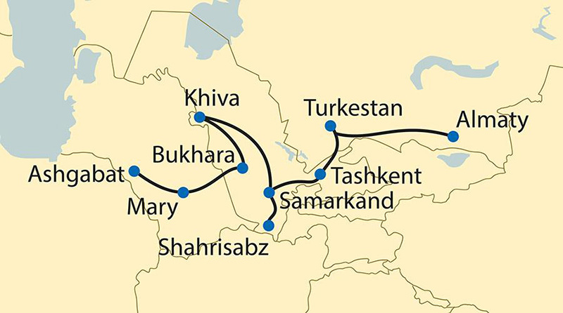 The Legendary Silk Road (Map)