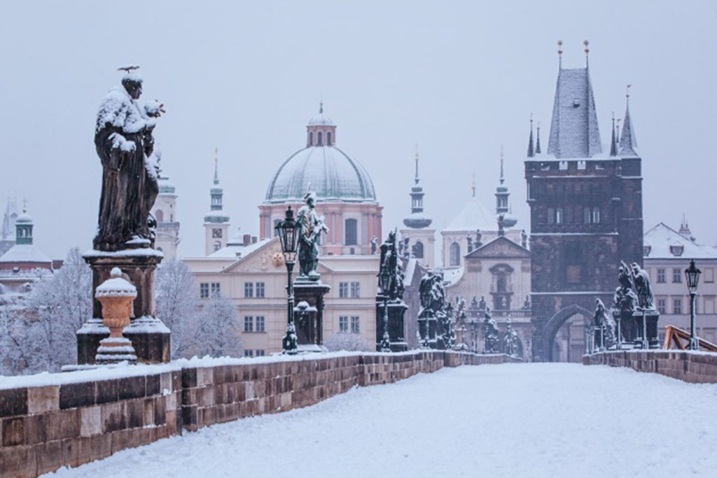 Charles Bridge, Prague in Winter